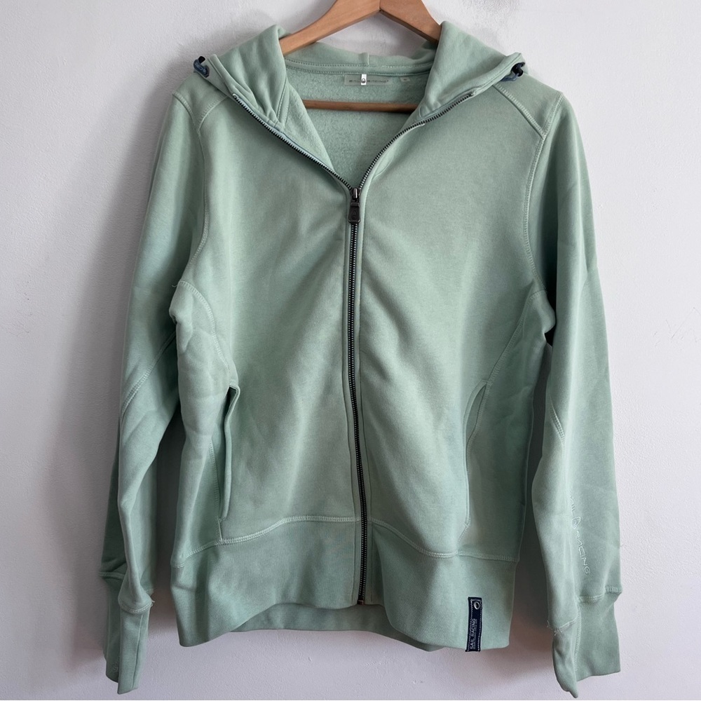 Sail Racing Bowman Fitted Zip Hood in green mint